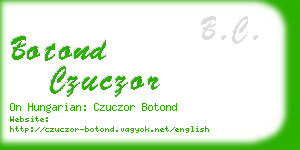 botond czuczor business card